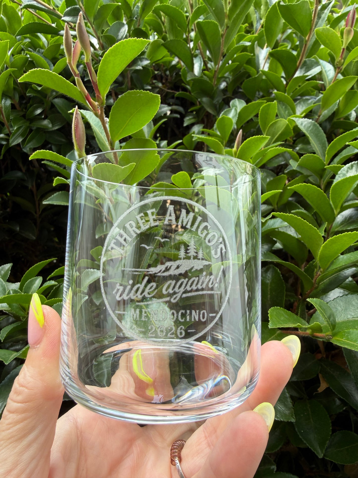 Z custom tumblers wine glasses and coasters - 3 Amigos - Jaimie Goddard