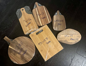 Handwritten Recipe Cutting Boards