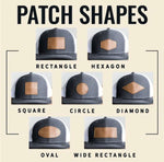 Hats with custom leather patches